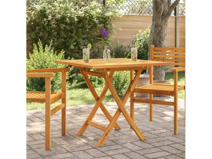 Tuintafel inklapbaar 85x85x76 cm massief teakhout