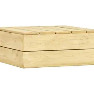 Tuintafel 75x75x31 cm ge?mpregneerd grenenhout