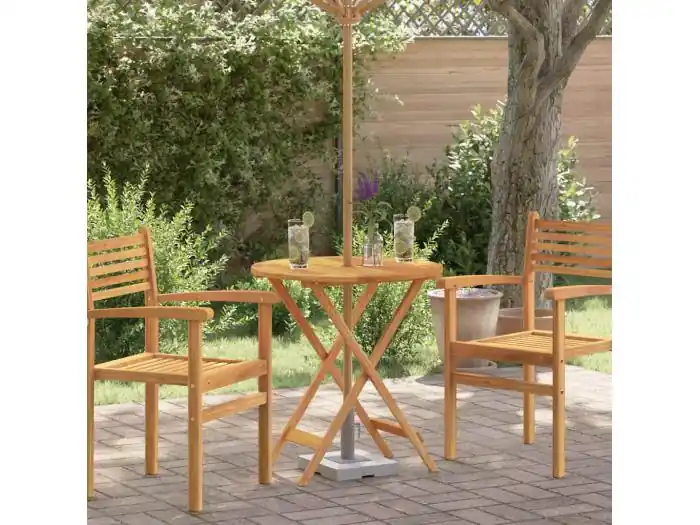 Tuintafel inklapbaar ?60x75 cm massief eucalyptushout