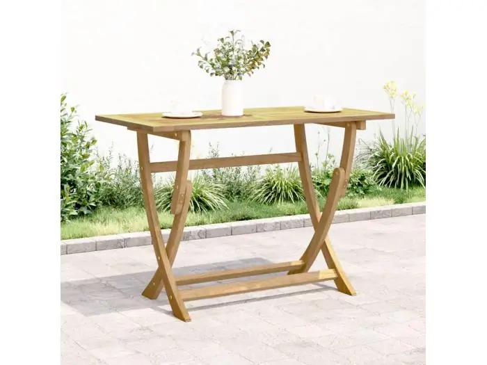 Tuintafel inklapbaar 110x55x75 cm massief acaciahout
