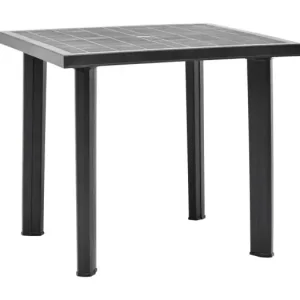 Tuintafel 80x75x72 cm kunststof antraciet