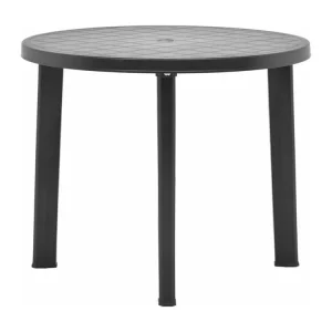 Tuintafel 89 cm kunststof antraciet