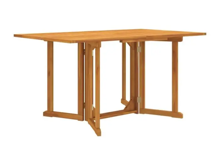 Tuintafel inklapbaar 150x90x75 cm massief teakhout