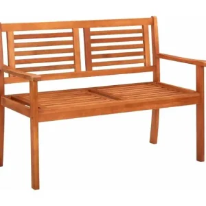 Tweezits tuinbank 120 cm massief eucalyptushout