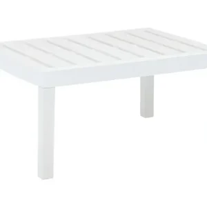 Tuintafel 78x55x38 cm kunststof wit
