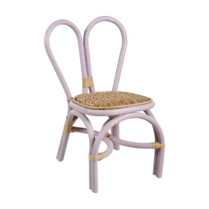 Kinderstoel rotan paars DESIMI