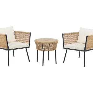 Bistroset met kussens GARGANO Natuurlijk