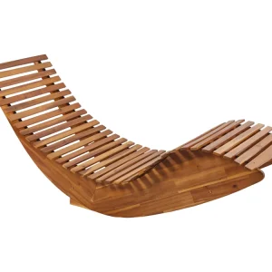 Ligstoel BRESCIA II Acaciahout Bruin