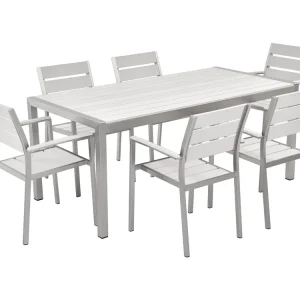 Tuinset 6-zitter VERNIO Wit