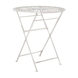 Bistrotafel SCAFA Metaal Wit Inklapbaar