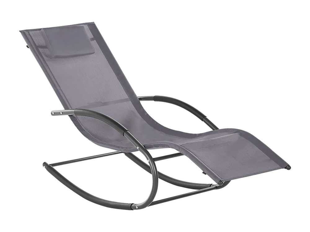 Tuinligstoel Metaal Grijs CARANO II