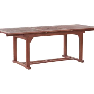Uitschuifbare tuintafel TOSCANA 160/220 cm 90 cm Acaciahout Donkerbruin