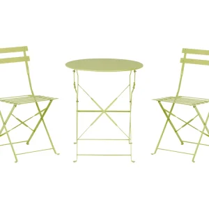 Bistroset Inklapbaar FIORI Metaal Limegroen
