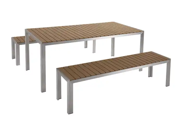 Tuinset met banken 6-zitter NARDO Bruin