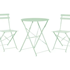 Bistroset Inklapbaar FIORI Metaal Mintgroen