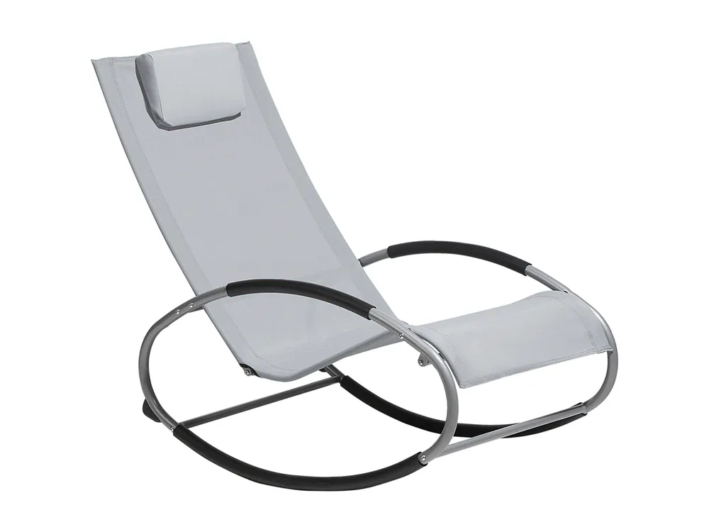 Schommel-ligstoel CAMPO Stof Grijs