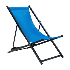 Inklapbare ligstoel LOCRI II Metaal Blauw