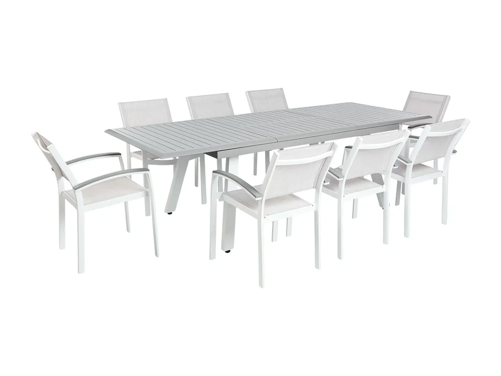 Tuinset 8-zitter PERETA Metaal Grijs