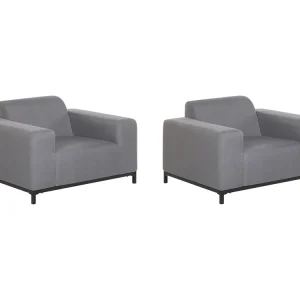 Fauteuil ROVIGO Stof Grijs