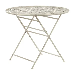 Bistrotafel BIVIO 90 cm 90 cm Metaal Gebroken wit