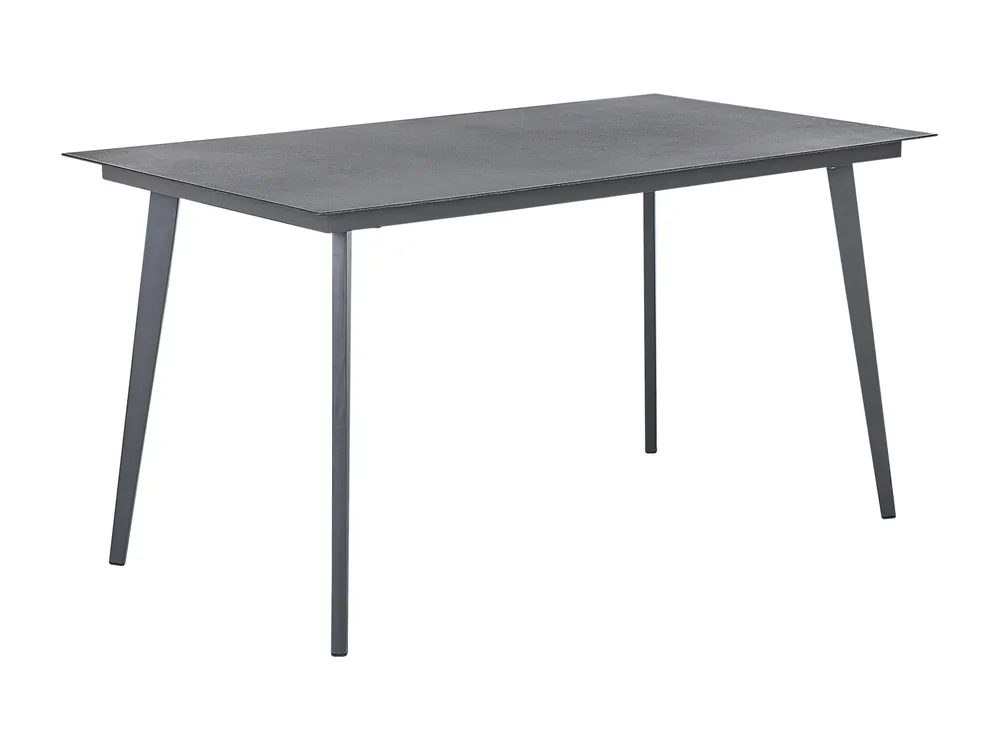 Tuin eettafel MILETO 140 cm 80 cm Glas Grijs