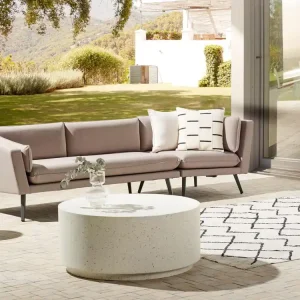 Gestoffeerde tuinbank Tuinsofa LORETELLO Polyester Beige Rechterzijde