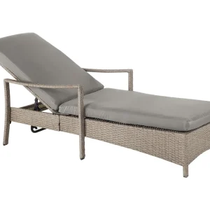 Ligstoel met kussen VASTO Taupe