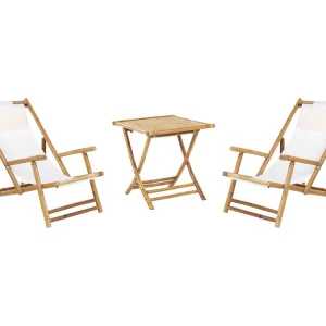 Bistroset Inklapbaar ATRANI/MOLISE Hout Lichtbruin