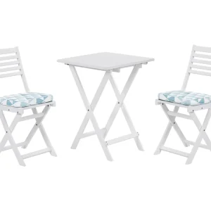 Bistroset met kussen Hout Blauw FIJI