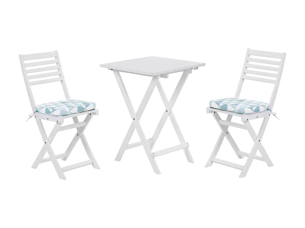 Bistroset met kussen Hout Blauw FIJI