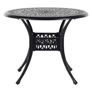 Bistrotafel ANCONA 90 cm 90 cm Metaal Zwart