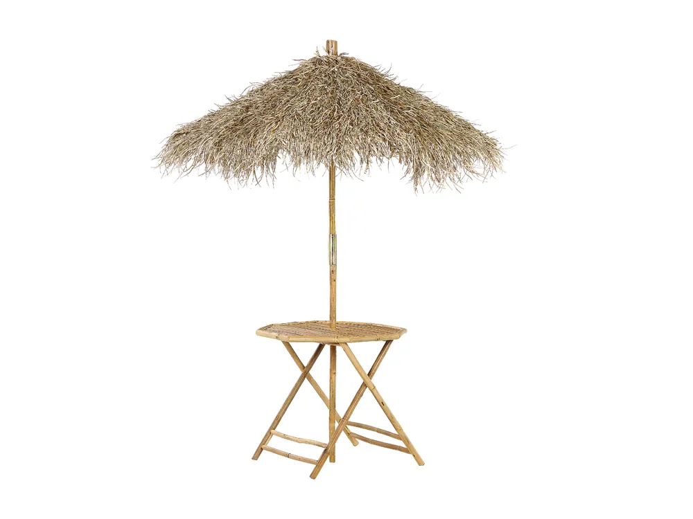 Bistrotafel MOLISE 85 cm 85 cm Bamboehout Lichtbruin