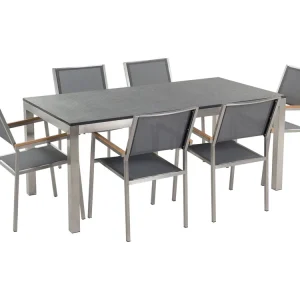 Tuintafelset Steen Grijs GROSSETO