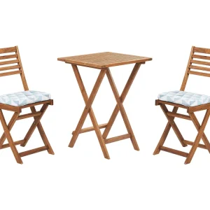 Bistroset met kussen Hout Blauw FIJI