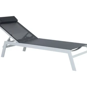 Ligstoel CATANIA Metaal Zwart