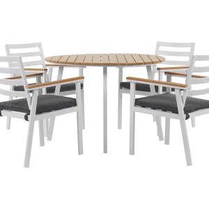 Tuinset 4-zitter CAVOLI met kussens Metaal Grijs