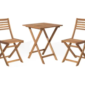 Bistroset Inklapbaar FIJI Hout Lichtbruin