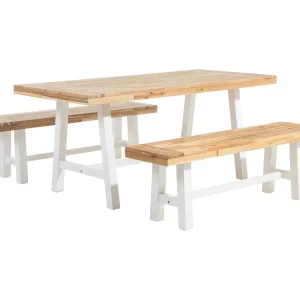 Tuinset 6-zitter SCANIA Acaciahout Wit