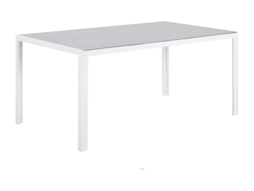 Tuin eettafel CATANIA 160 cm 91 cm Glas Grijs
