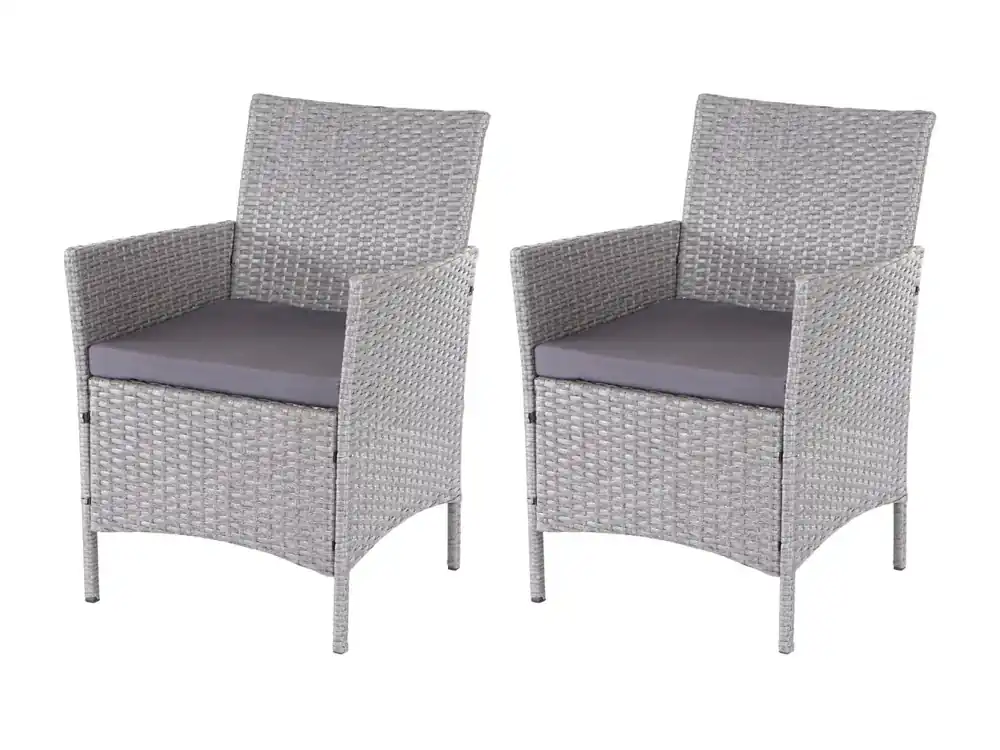 3-2-1-1 Polyrotan set Hamar,grijs, antraciet kussens