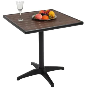 Tuintafel MCW-J95,zwart, donkerbruin