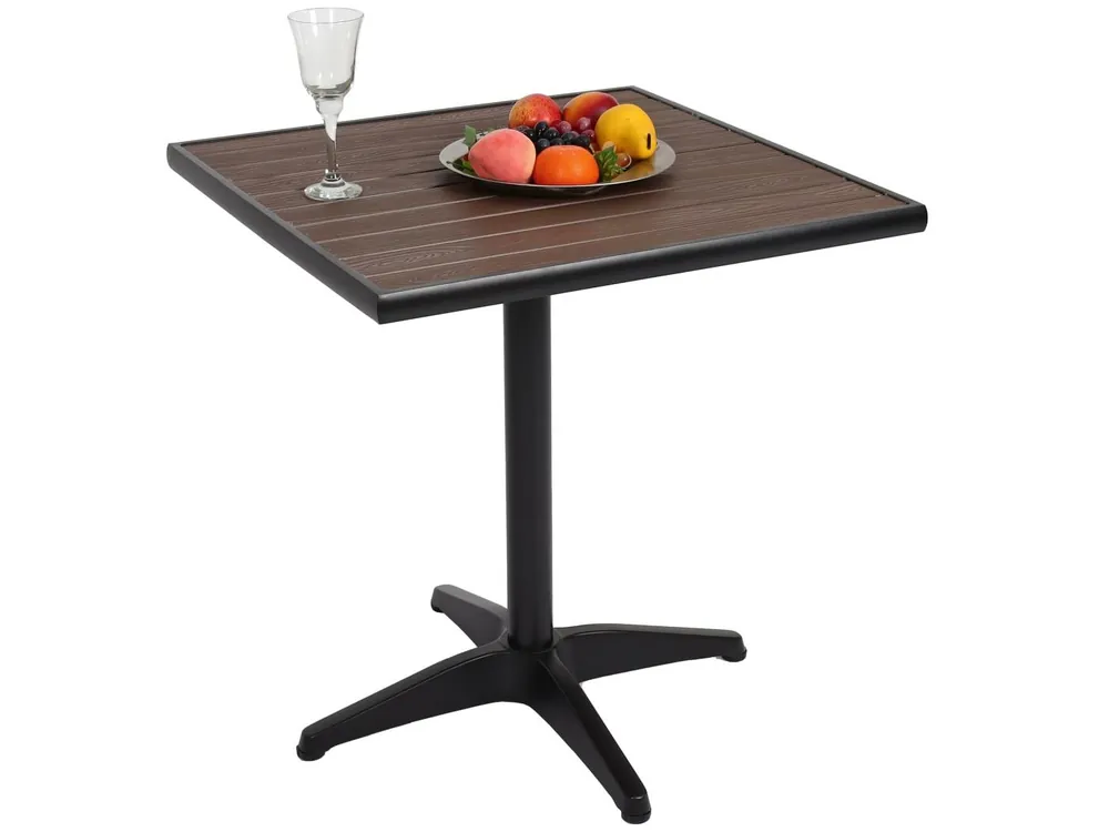 Tuintafel MCW-J95,zwart, donkerbruin