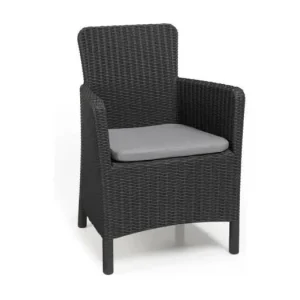 Tuinstoel Trenton grafietkleurig