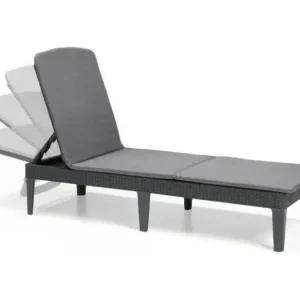 Ligbed met kussen Jaipur grafietkleurig