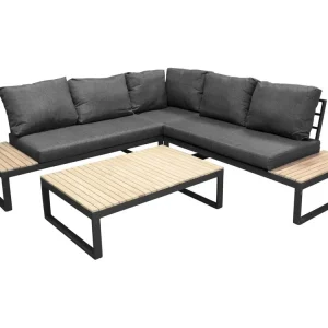 Panama loungeset 2 delen grijs,naturel.