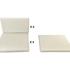 Witte Kussenhoezen voor Miami en Sunset 8 Plaatsen