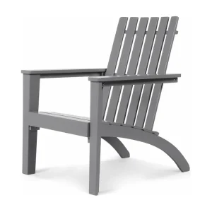 Adirondack Adirondack Chair van acaciahout, tuinstoel, belastbaar tot 160 kg, voor tuin, terras (grijs)AB92824