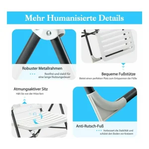 Ligstoel, inklapbare ligstoel met 7-voudig verstelbare rugleuning, weerbestendige relaxstoel met hoge rugleuning, ademend, ligstoel voor achtertuin, balkon ZB32147