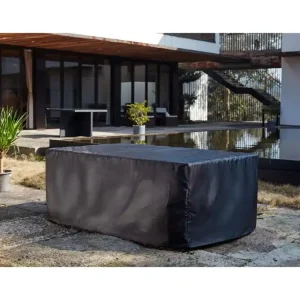 Beschermhoes voor 6-persoons tuinset van gevlochten hars Miami, Monaco, Sunset 184x119x70cm