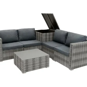 Rotan Modulaire 6-Delige Meubel Set - Grijs